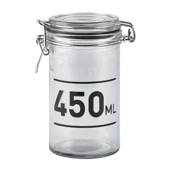 Skleněná dóza s víkem KJ Collection Jar, 450 ml