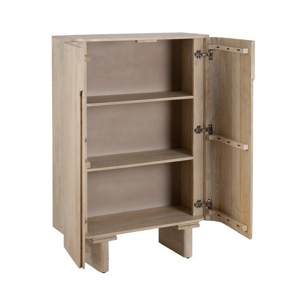 Skříňka z mangového dřeva v přírodní barvě 90x138 cm Batel – Ixia-image-2