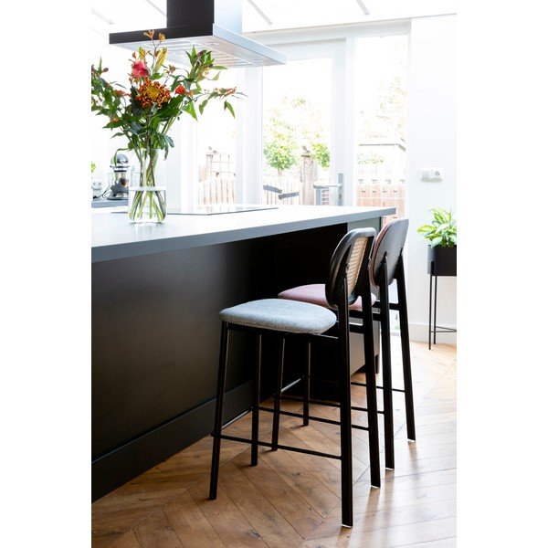 Černá/světle šedá barová židle 94 cm Spike – Zuiver-image-2