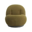 Zelené křeslo z textilie bouclé Gumaca – Light & Living