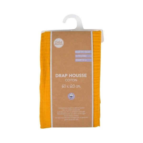 Napínací mušelínové dětské prostěradlo do postýlky 70x140 cm – Bébé Douceur-image-4