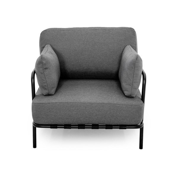 Tmavě šedé polstrované zahradní křeslo Salve – Sit Sit-image-2