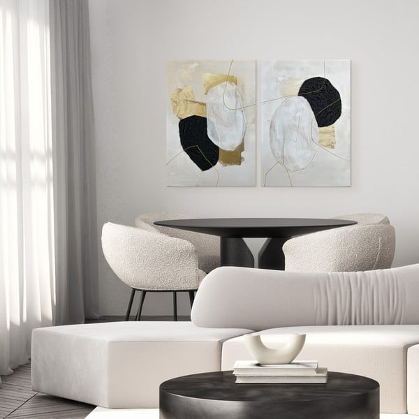 Obrazy s ručně malovanými prvky v sadě 2 ks 50x70 cm Crystal – Styler-image-2