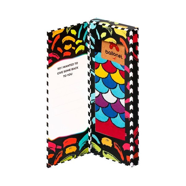 Ponožky v dárkovém balení Ballonet Socks Love You Socks Card with Fan, velikost 41 - 46-image-3