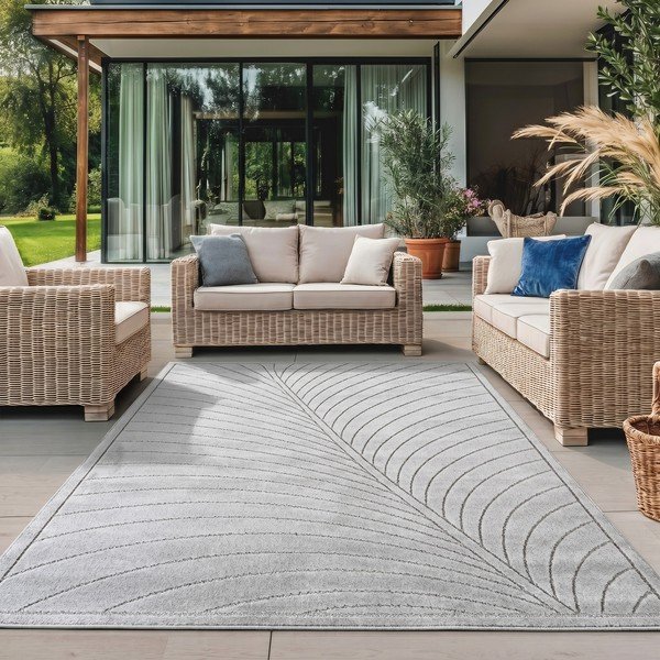 Vnitřní a venkovní koberec ve stříbrné barvě 160x230 cm Nova 1204 – Ayyildiz Carpets-image-1