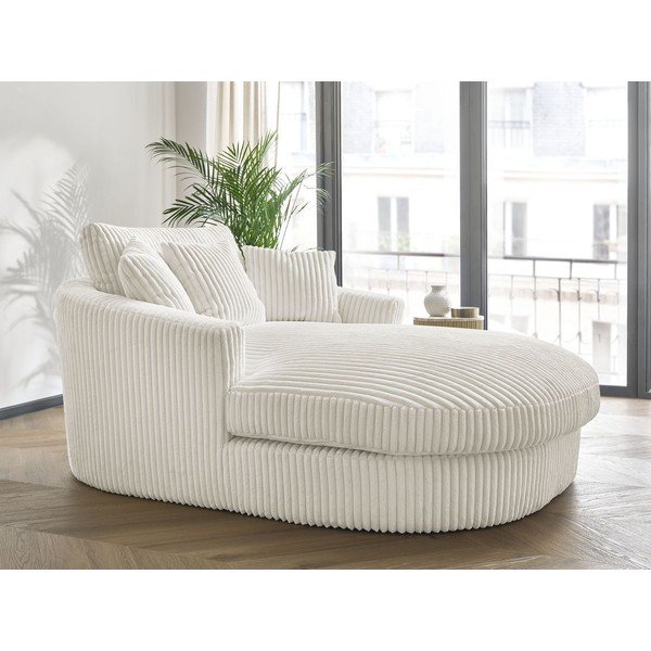 Béžové manšestrové křeslo Belem – Bobochic Paris-image-1