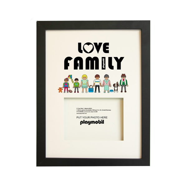 Černý rámeček na zeď 30x40 cm Love Family – Playmobil