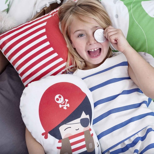 Polštářek z čisté bavlny Happynois Pirata, 40 x 30 cm-image-1