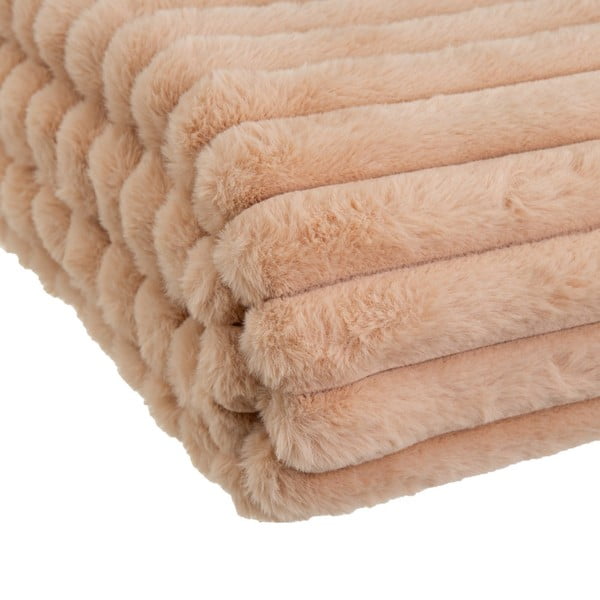Světle hnědá deka z mikroplyše 130x160 cm Fur Velvet – Casa Selección-image-2