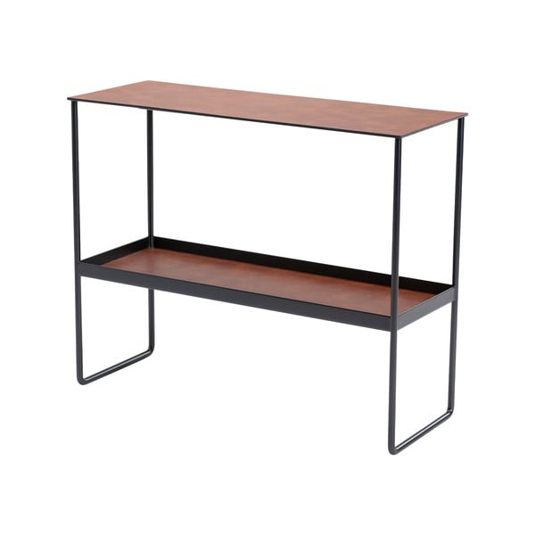 Koňakově hnědý kovový konzolový stolek 29x78 cm Bull – LIND DNA