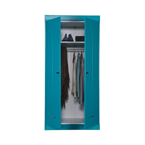 Dvoukřídlá skříň Locker, petrol-image-4