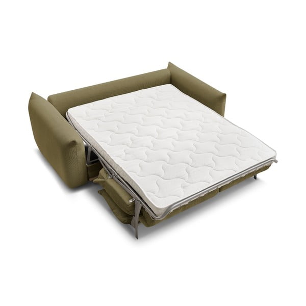 Zelená rozkládací pohovka 214 cm Ernest – Bobochic Paris-image-4