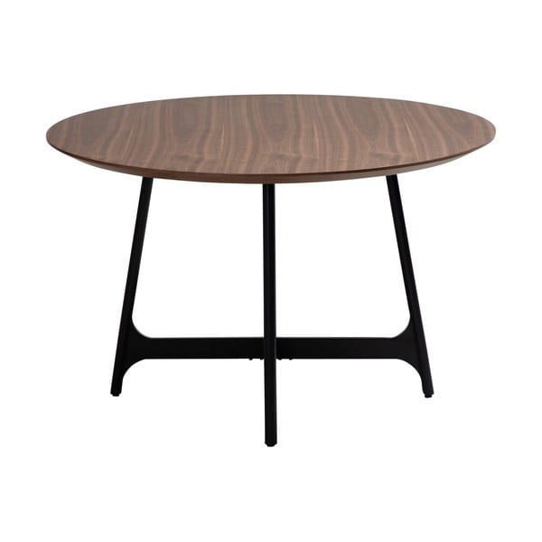 Kulatý jídelní stůl s deskou v dekoru ořechového dřeva ø 120 cm Ooid – DAN-FORM Denmark
