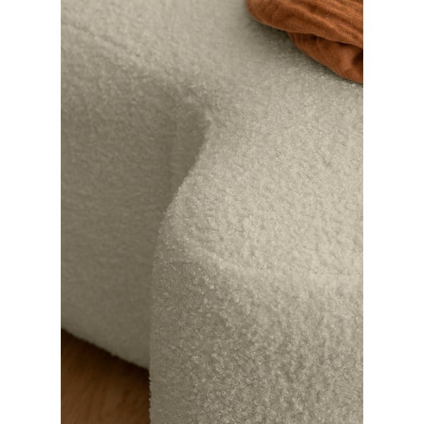 Béžový taburet z textilie bouclé Miuf – Miuform-image-4