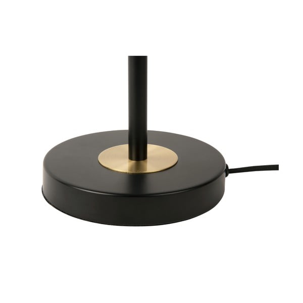 Černá stolní lampa s kovovým stínidlem (výška 40 cm) Gold Disc – Leitmotiv-image-3