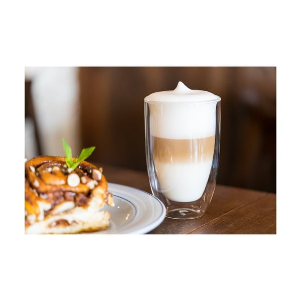 Dvoustěnné/na latte skleněné hrnky v sadě 6 ks 350 ml – Vialli Design-image-3