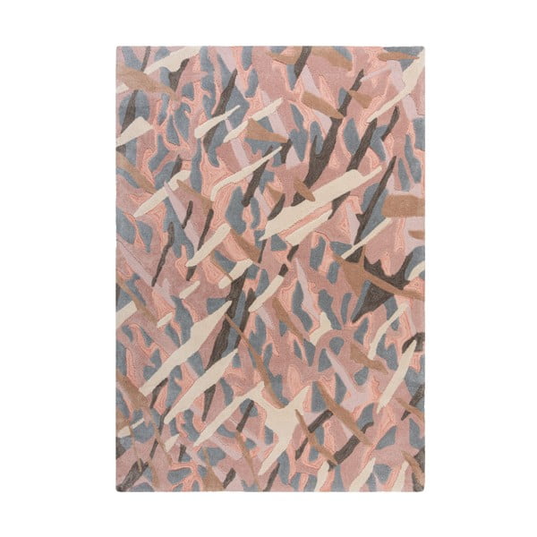 Šedo-růžový koberec Flair Rugs Bark, 120 x 170 cm