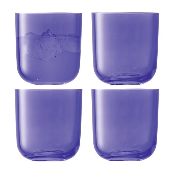 Centro Purple, nízká sklenice, sada 4 ks