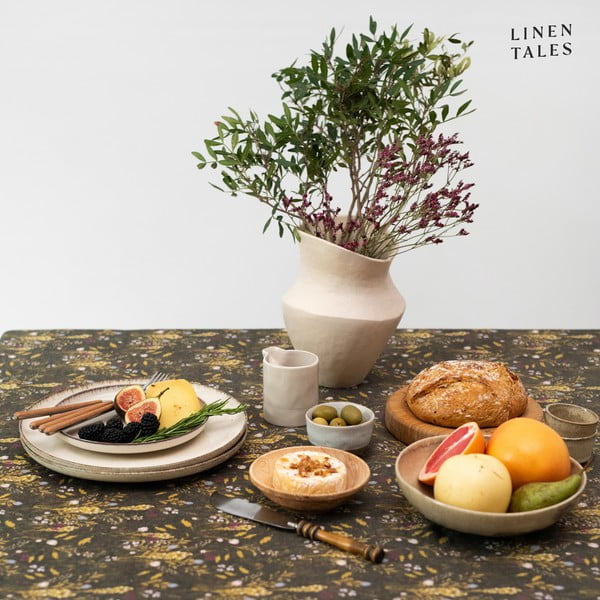 Lněný ubrus 140x200 cm Woodland – Linen Tales-image-1