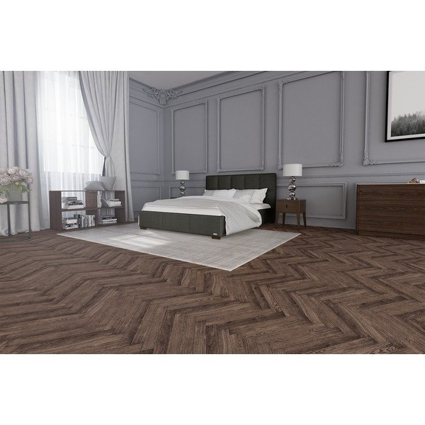 Hnědošedá dvoulůžková postel Guy Laroche Home Allure, 180 x 200 cm-image-3