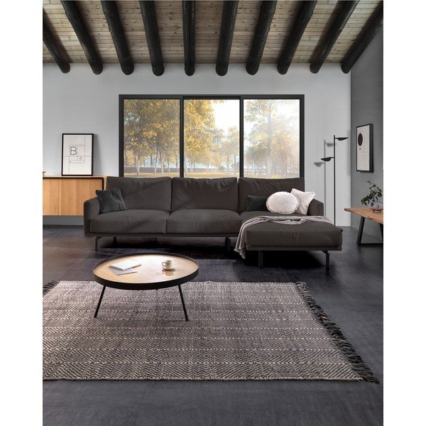 Šedý povlak na polštář Kave Home Clarice, ø 45 cm-image-2