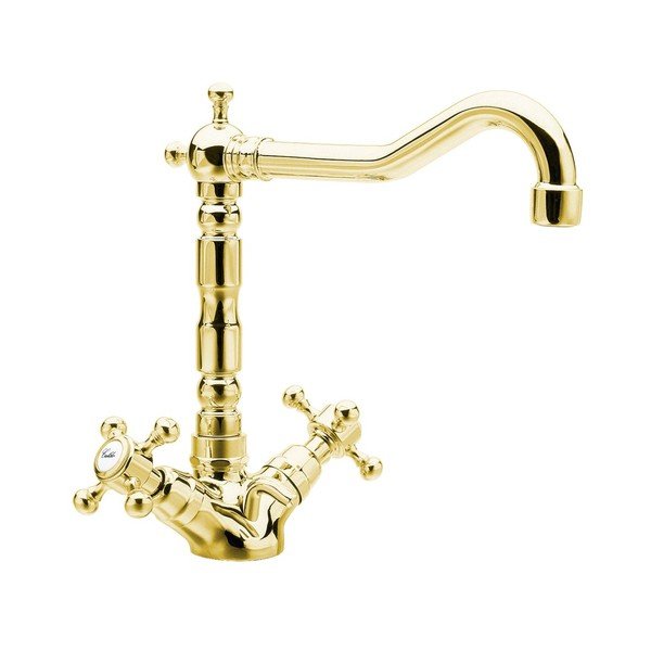 Stojánková umyvadlová baterie ve zlaté barvě Antea – Sapho