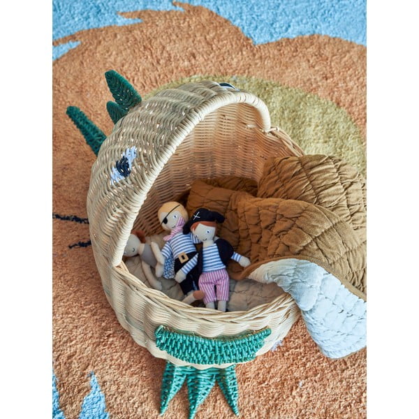 Ratanový dětský koš na hračky v přírodní barvě 37x57x48 cm Eddi – Bloomingville Mini-image-4