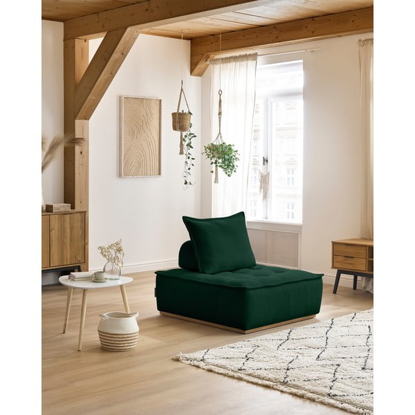 Tmavě zelené žinylkové křeslo Elisa – Bobochic Paris-image-1