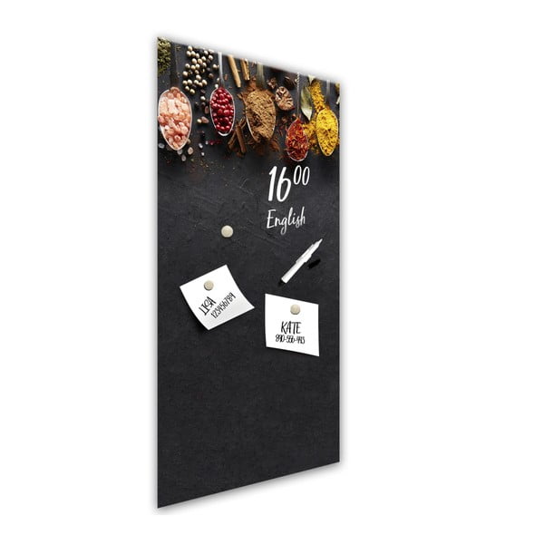 Magnetická tabule Styler Dark Spoons, 30 x 60 cm-image-2