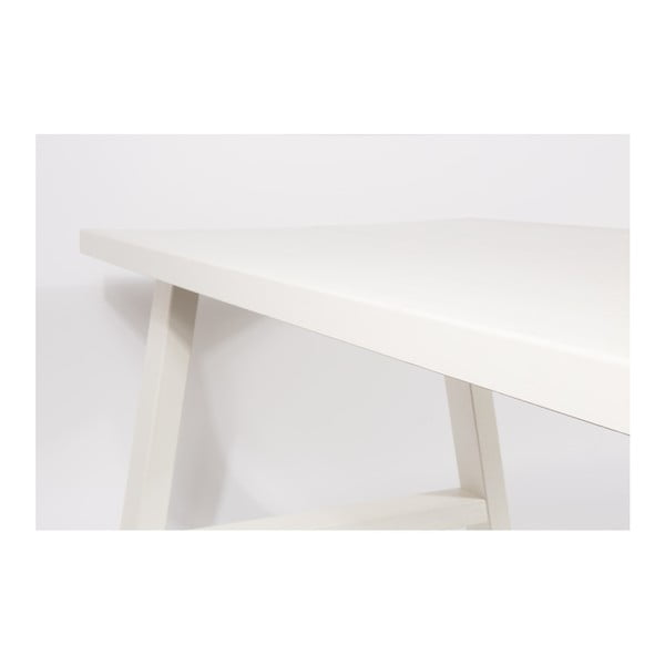 Bílý stůl z masivního dřeva Zuiver A Framed, 200 x 90 cm-image-1