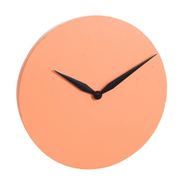 Oranžové nástěnné hodiny J-Line Modern, ⌀ 40 cm