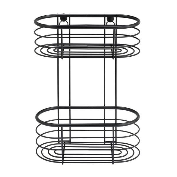 Černá sprchová police Wenko Trestina, 26 x 35 cm-image-2