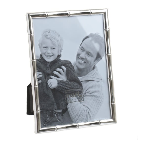 Kovový fotorámeček ve stříbrné barvě InArt na fotografii 18 x 13 cm