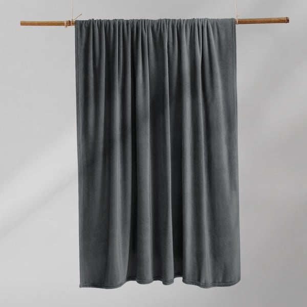 Tmavě šedá deka z mikrovlákna DecoKing Mic, 150 x 200 cm-image-3