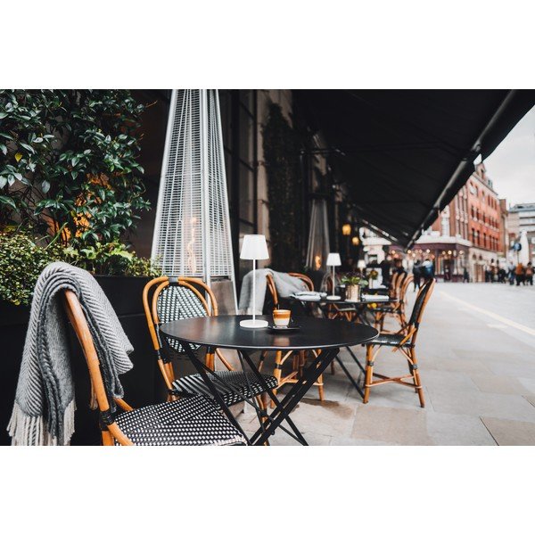 Bílá LED stmívatelná stolní lampa s kovovým stínidlem (výška 34 cm) Cosenza 2.0 – Fischer & Honsel-image-1