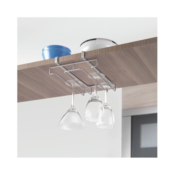 Závěsný držák na 8 skleniček Metaltex Glass, délka 20 cm-image-1