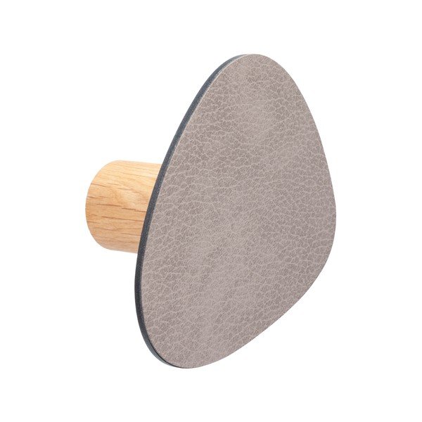 Šedý nástěnný ocelový háček Dot S Bull – LIND DNA