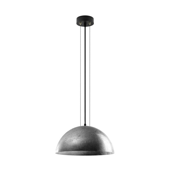 Závěsná lampa ve stříbrné barvě Bulb Attack Cuatro, průměr 40 cm