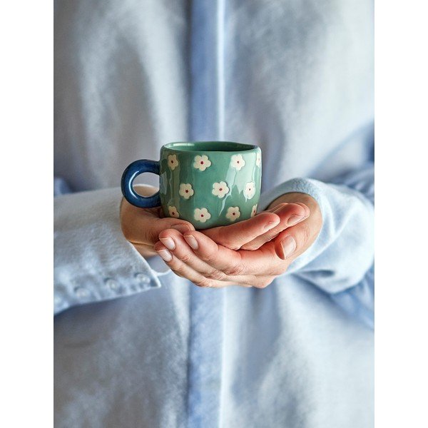 Světle modrý keramický dětský hrnek 110 ml Nini – Bloomingville-image-2