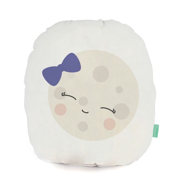 Polštářek z čisté bavlny Happynois Moon, 40 x 30 cm