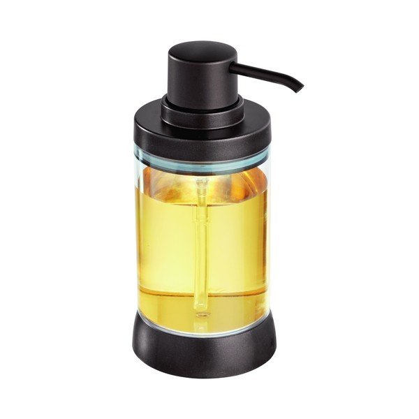 Černý dávkovač na mýdlo s pumpičkou v tmavě bronzové barvě iDesign Haley-image-1