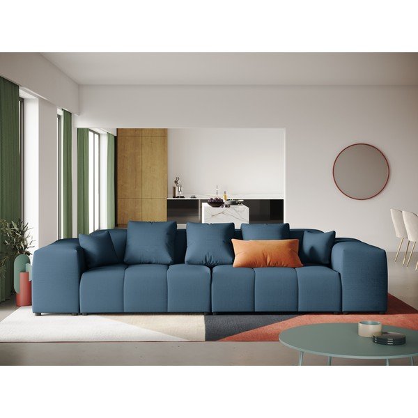 Modrá pohovka 320 cm Rome - Cosmopolitan Design-image-1