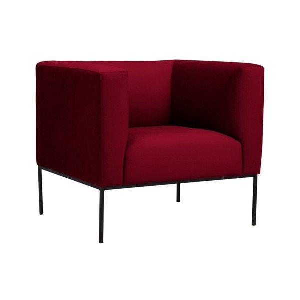 Červené sametové křeslo Windsor & Co Sofas Neptune-image-2