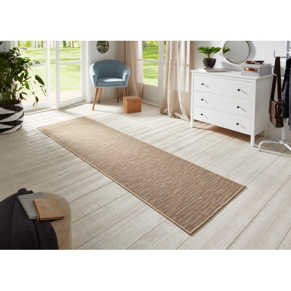 Hnědý běhoun BT Carpet Nature, 80 x 250 cm-image-1
