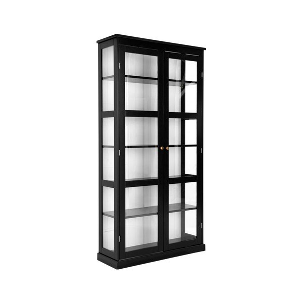 Černá vitrína z MDF 98x193x34 cm Wilma – Ellos Home