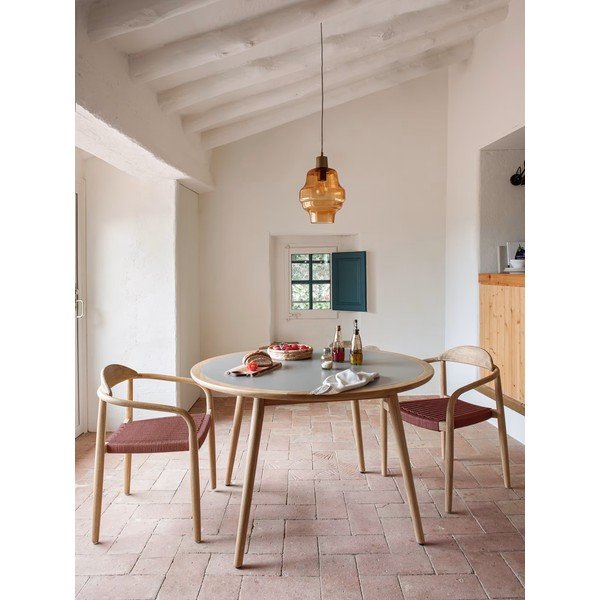 Zahradní židle z eukalyptového dřeva s područkami Kave Home Glynis-image-4