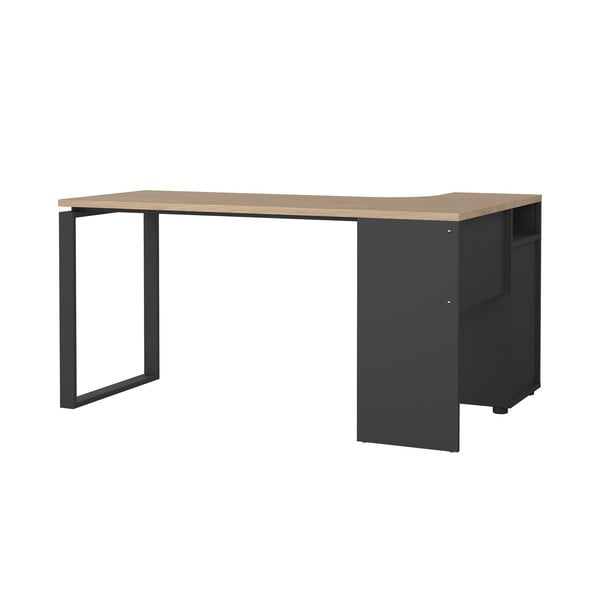 Pracovní stůl s deskou v dubovém dekoru 100x150 cm Sign – Tvilum-image-2