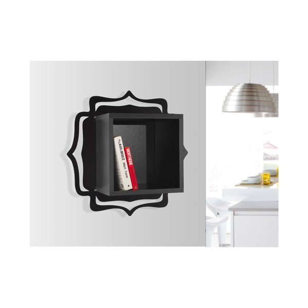 Knižní police Ottoman Black/Black-image-1