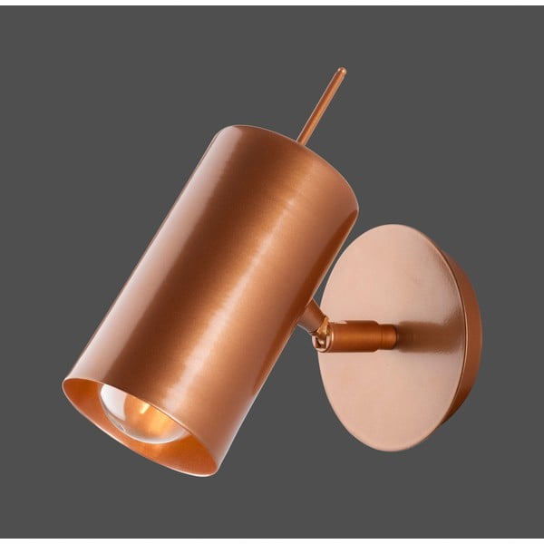 Nástěnné svítidlo v měděné barvě Squid Lighting Geo, výška 16 cm-image-1