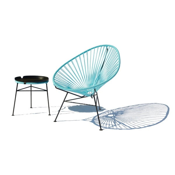 Světle modré křeslo OK Design Acapulco-image-2